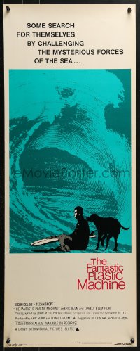 4y525 FANTASTIC PLASTIC MACHINE insert 1969 surfing, challenge the mysterious forces of the sea!