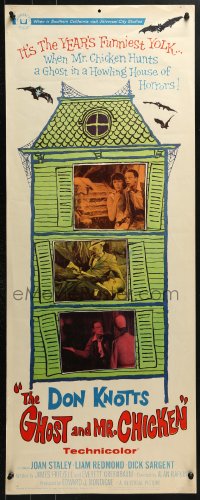 4y537 GHOST & MR. CHICKEN insert 1966 scared Don Knotts in a howling house of horrors!