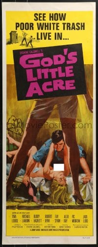 4y541 GOD'S LITTLE ACRE insert R1967 sexy artwork of Aldo Ray & nearly naked women!