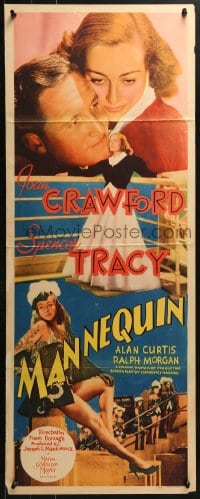 4y587 MANNEQUIN insert 1938 Tracy wants wife Joan Crawford to divorce him & marry his pal, rare!