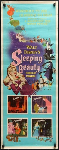 4y647 SLEEPING BEAUTY insert 1959 Walt Disney cartoon fairy tale fantasy classic!