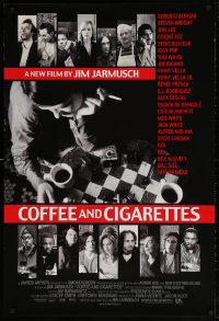 4z601 COFFEE & CIGARETTES 1sh 2003 Jim Jarmusch, Bill Murray, Roberto Benigni, Iggy Pop, Waits!