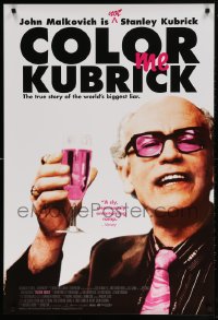 4z602 COLOR ME KUBRICK 1sh 2007 John Malkovich as Kubrick impostor!