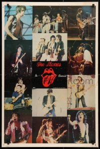 4z165 ROLLING STONES 25x38 English commercial poster 1978 portraits of the legendary rock band!