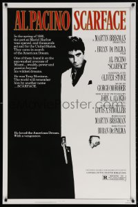 4z867 SCARFACE 1sh 1983 Al Pacino as Tony Montana, Brian De Palma, Oliver Stone!