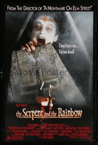 4z871 SERPENT & THE RAINBOW 1sh 1988 directed by Wes Craven, don't bury me, I'm not dead!