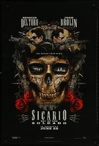 4z880 SICARIO: DAY OF THE SOLDADO teaser DS 1sh 2018 Benicio Del Toro, Josh Brolin, Santa Muerte!