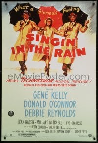 4z883 SINGIN' IN THE RAIN DS 1sh R2000 Gene Kelly, Donald O'Connor, Debbie Reynolds, classic!