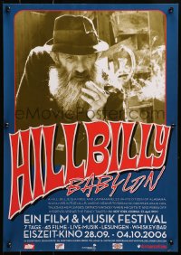 4z014 HILLBILLY BABYLON 17x23 film festival poster 2006 Popcorn Sutton smoking a cigarette!
