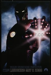 4z076 IRON MAN teaser mini poster 2008 Robert Downey Jr. is Iron Man, cool image of suit!