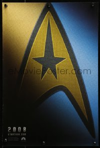 4z080 STAR TREK teaser mini poster 2009 J.J. Abrams, cool image of the Starfleet logo!
