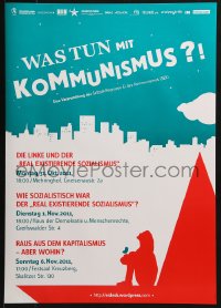 4z490 WAS TUN MIT KOMMUNISMUS 17x23 German special poster 2011 woman looking at sky, cityscape!