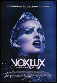 4z963 VOX LUX advance DS 1sh 2018 Jude Law, image of Natalie Portman as pop star singing on stage!