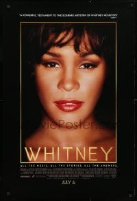 4z973 WHITNEY advance DS 1sh 2018 the life and music of Ms. Houston, Bobby Brown, Warwick, Gaye!