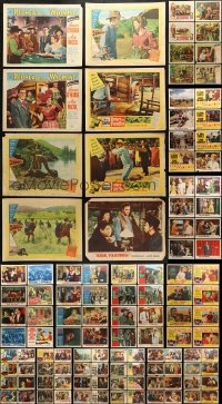 5a078 LOT OF 120 LOBBY CARDS 1950s incomplete sets from a variety of different movies!