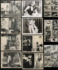 5a348 LOT OF 54 SEXPLOITATION 8X10 STILLS 1960s-1970s scenes from sexy movies!