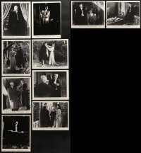 5a475 LOT OF 10 SON OF DRACULA 8X10 REPRO PHOTOS 1980s all showing vampire Lon Chaney Jr.