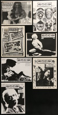 5a254 LOT OF 7 ECCO MAGAZINES 1988-1989 The World of Bizarre Video, great images & info!