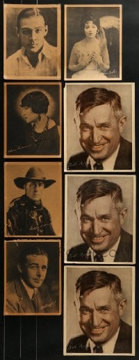 5a458 LOT OF 8 8X10 FAN PHOTOS AND MOVIE FRAME PHOTOS 1920s-1930s Will Rogers, Valentino & more!