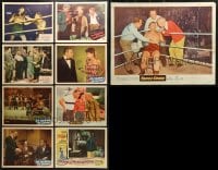 5a115 LOT OF 9 JOE PALOOKA LOBBY CARDS 1940s-1950s incomplete sets from the boxing movies!
