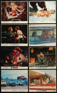 5a416 LOT OF 8 COLOR 8X10 STILLS AND MINI LOBBY CARDS 1960s-1970s scenes from a variety of movies!