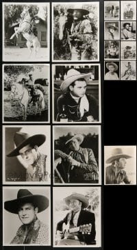 5a464 LOT OF 25 WESTERN 8X10 REPRO PHOTOS 1980s portraits of a variety of cowboy stars!
