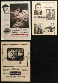 5a249 LOT OF 3 EDWARD G. ROBINSON MAGAZINE ADS 1930s-1940s Double Indemnity, Key Largo & more!