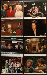 5a119 LOT OF 8 LOBBY CARDS FROM JANE FONDA MOVIES 1970s-1980s Nine to Five, Julia & more!