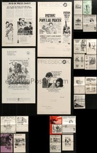 5a154 LOT OF 23 UNCUT PRESSBOOKS 1960s-1970s advertising a variety of different movies!