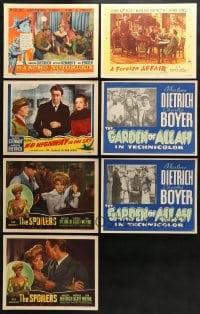 5a124 LOT OF 7 MARLENE DIETRICH LOBBY CARDS 1940s-1950s Garden of Allah, The Spoilers & more!