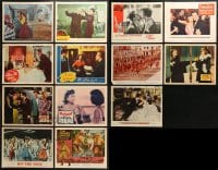5a108 LOT OF 13 LOBBY CARDS 1940s-1960s great scenes from a variety of different movies!