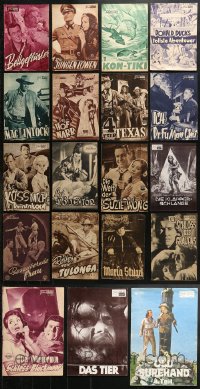5a246 LOT OF 19 AUSTRIAN PROGRAMS 1930s-1980s great images from a variety of different movies!