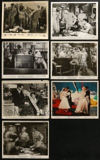 5a419 LOT OF 7 DEAN MARTIN & JERRY LEWIS COLOR AND BLACK & WHITE 8X10 STILLS 1950s great scenes!