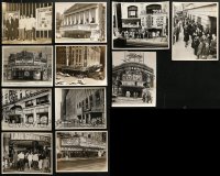 5a406 LOT OF 11 THEATER FRONT CANDID 8X10 PHOTOS 1940s-1960s elaborate outdoor displays!