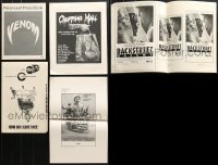 5a187 LOT OF 5 UNCUT PRESSBOOKS AND AD SLICKS 1970s-1990s advertising a variety of different movies!