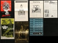 5a184 LOT OF 7 CUT PRESSBOOKS AND SUPPLEMENTS 1960s-1970s advertising a variety of movies!
