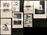 5a312 LOT OF 7 UNCUT AD SLICKS 1970s advertising for Star Wars, Rocky, Magnum Force & more!
