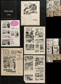 5a272 LOT OF 18 MISCELLANEOUS ITEMS 1940s-1990s advertising for a variety of movies!