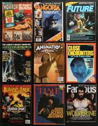 5a251 LOT OF 9 MAGAZINES 1960s-1990s Fangoria, Future, Animation, Time, Famous & more!