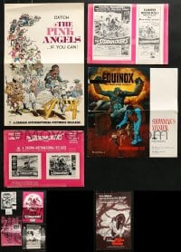 5a178 LOT OF 9 CUT PRESSBOOKS AND SUPPLEMENTS 1960s-1970s advertising a variety of movies!