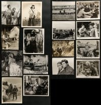 5a394 LOT OF 16 WESTERN 8X10 STILLS 1950s-1960s great scenes & portraits from cowboy movies!