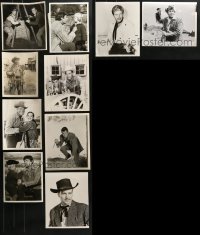 5a408 LOT OF 10 WESTERN TV 8X10 STILLS 1950s-1960s great scenes & portraits from cowboy shows!