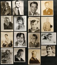 5a396 LOT OF 16 8X10 STILLS OF MALE PORTRAITS 1930s-1980s leading & supporting actors!