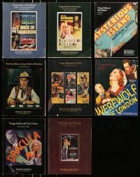 5a304 LOT OF 8 BUTTERFIELD AND BUTTERFIELD MOVIE POSTER AUCTION CATALOGS 1990s-2000s great images!