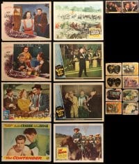 5a094 LOT OF 42 LOBBY CARDS 1940s-1960s incomplete sets from a variety of different movies!