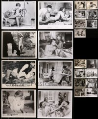 5a382 LOT OF 23 SEXPLOITATION 8X10 STILLS 1960s-1970s great scenes from sexy movies!