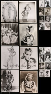 5a465 LOT OF 24 PORTRAIT BETTY GRABLE 8X10 REPRO PHOTOS 1970s great portraits of the leading lady!