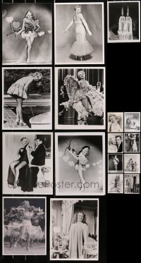 5a470 LOT OF 17 BETTY GRABLE 8X10 REPRO PHOTOS 1970s great portraits of the leading lady!