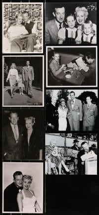 5a473 LOT OF 15 BETTY GRABLE AND HARRY JAMES 8X10 REPRO PHOTOS 1970s famous husband & wife!