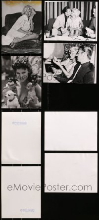 5a433 LOT OF 4 JAYNE MANSFIELD 1970S OR 1980S GERMAN 7X10 NEWS PHOTOS 1960s candids!